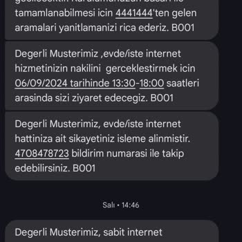 Türk Telekom Sürekli Ertelenen Nakil Randevuları İle Mağduriyet Yaşıyorum