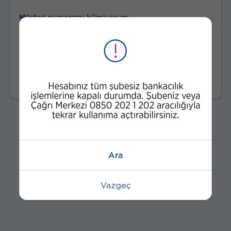Vakıf Katılım Bankası Mobil Şubeye Giriş Yapamıyorum.
