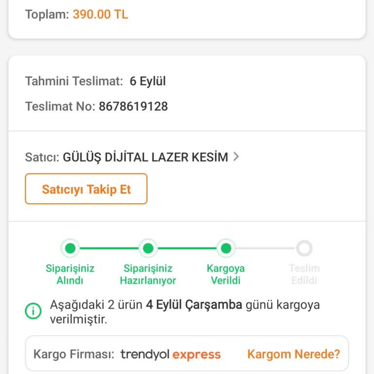 Trendyol Siparişim Tarihinde Elime Ulaşmadı
