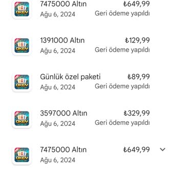 101 Okey Mi Okey Hesabımdan İzinsiz Para Çekimi Ve İade Sorunu