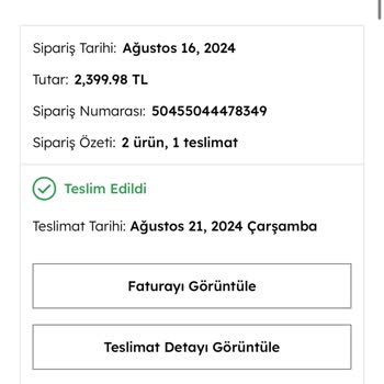 Derimod Para İadesi Yapmıyor