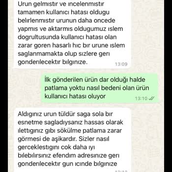 Kıyafet Sepeti Şikayet Durum Değerlendirme