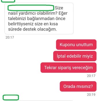 Yavaş Yemeksepeti Desteği İle Kuponsuz Kazıklanmalar