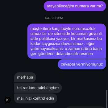 Kirac.co İadem Yapılmadı