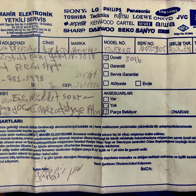 Sony Eurasia TV Ana Kart Değişim Bedeli 13000TL Olmamalı, Bu Hiç Normal Değil.