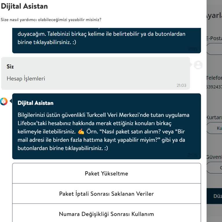 Turkcell Lifebox Üyelik Ve Paket İptali Standart Paket
