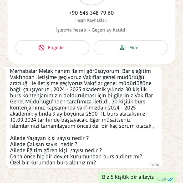 Barış Vakfı Burs Başvurusu Vakıf Burs Başvurusu İle İlgili Şikayet
