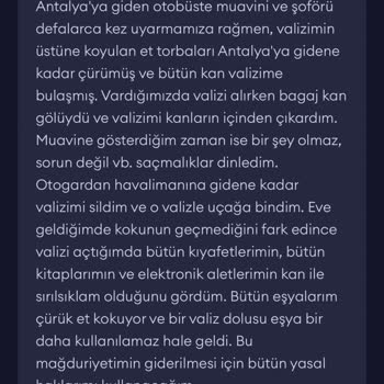 Obilet Vangölü Turizm Valizimdeki Her Şey Kana Bulanmıştı Ve Çürük Et