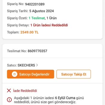Skechers Ayıplı Ürün Ve Müşteri Mağduriyeti