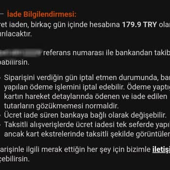 Ziraat Bankası Ücret İadesini Hesabıma Yansıtmadı
