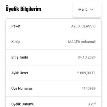 MACfit (Ankara) Macfit Ankamall Habersiz Üyelik Yenileme