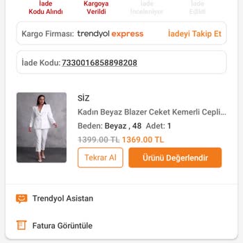 Trendyol Ücret İadesi Ve Kargo Firması Sıkıntısı