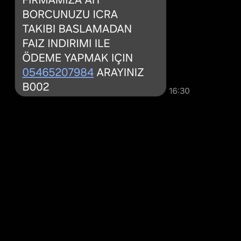 UCKOCLAR HK (SMS) Uckoclar Hk. İcra SMS İ