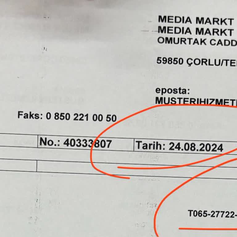Çorlu Media Markt Şubesi Hak Edilmiş Ürün İadesi Sorunu