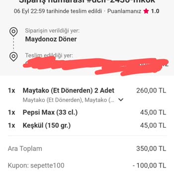 Yemeksepeti Kalitesiz Hizmet İki Firmadan