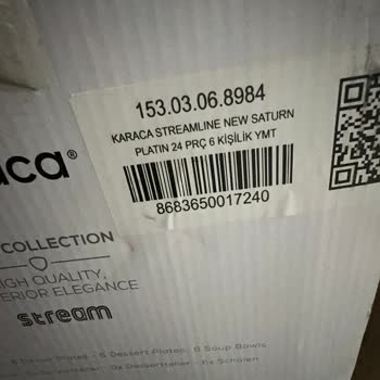 Karaca Züccaciye Karaca'dan Aldığım Ürün