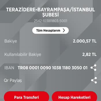 Ziraat Bankası Kullanılabilir Bakiye Sorunu