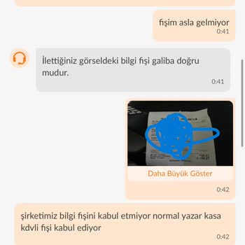 TrendyolGo Siparişlerinde Fiş Gönderimi Sorunu