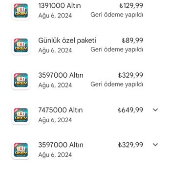 Google Play Play Store Beni Geri Ödeme Almadan Geri Ödeme Almışım Gibi Gösteriyor.