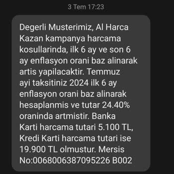 Türkiye Finans'tan Bilgilendirme Eksikliği Ve Haksız Koşul Değişikliği