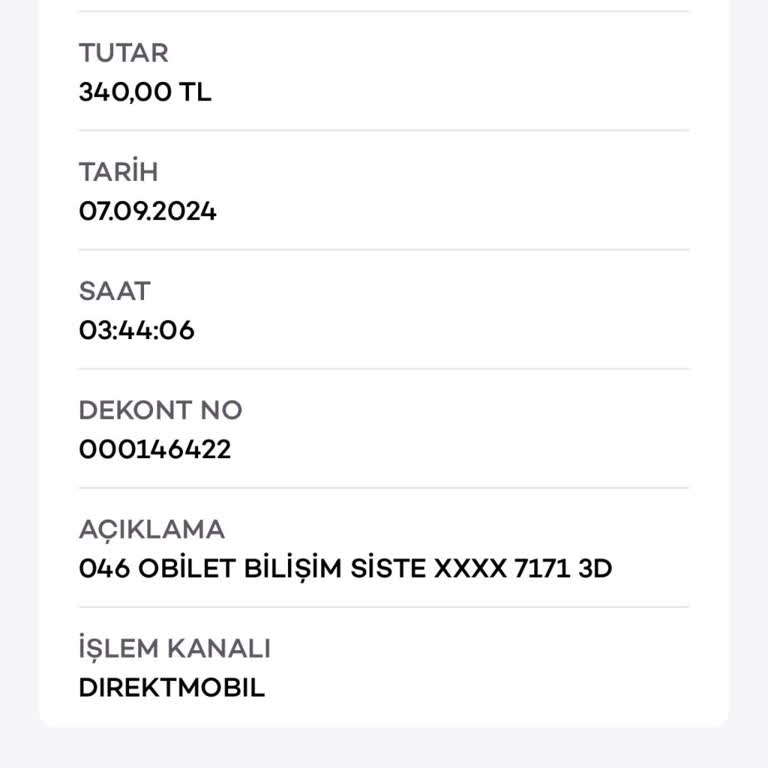 Obilet Ödeme Hatası Ve İletişim Sorunu: Param İade Edilmiyor