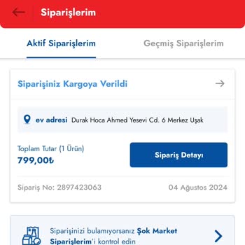 Şok Marketler Teslim Edilmeyen Ve İptal Edilmeyen Ürün