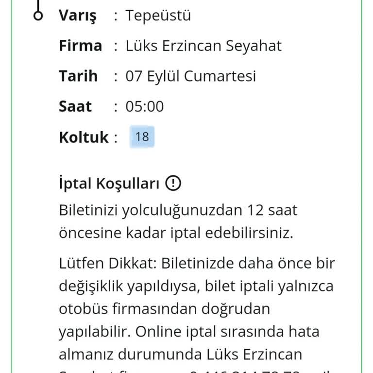 Lüks Erzincan Seyahat Lüks Erzincan Otobüs Firması Pişmanlıktır