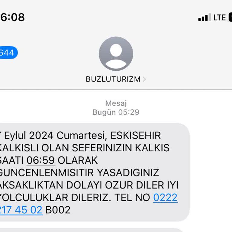 Buzlu Turizm Buzlu Firması 2 Saat Rötar Yaptı
