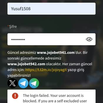 Jojobet'te Bakiyem Hatalı Gösterildi Ve Hesabım Bloke Edildi