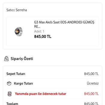 Her Şey Yanımda Da Alışveriş Ödeme Sorunu