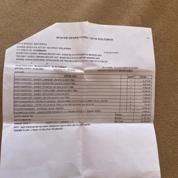 Batman Bellona Simge Mobilya Ürünlerim 7 Aydır Eksik