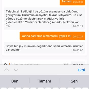 Migros Hemen (iade) Sorunu (ürün Kalitesi)