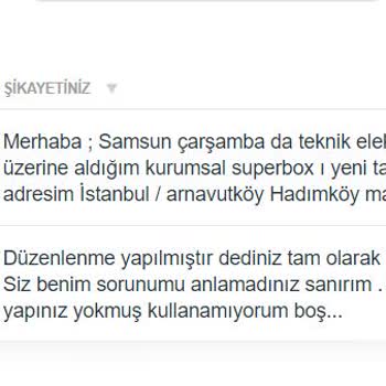 Superonline Superbox Hizmetinde Yaşanan Sorunlar Ve Çözümsüzlük