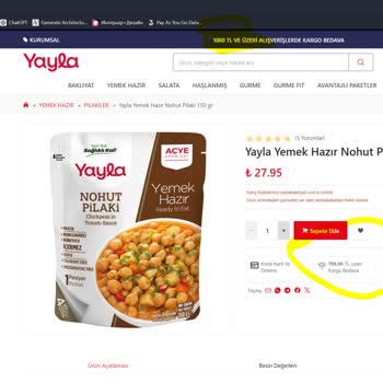 Yayla Bakliyat Web Sayfası Müşteriyi Yanıltıyor, Aldatıyor.