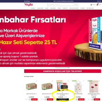 Yayla Bakliyat Web Sayfası Müşteriyi Yanıltıyor, Aldatıyor.