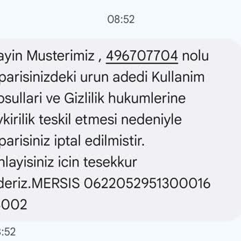 Migros Sipariş Su Su