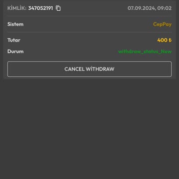 Casinbo 20 TL Bile Ödemiyor Çekim Reddi.