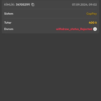 Casinbo 20 TL Bile Ödemiyor Çekim Reddi.