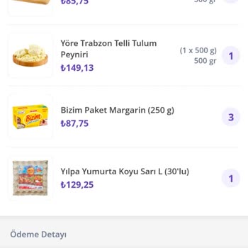 GetirÇarşı Getir Çarsı Üzerinden Peynirci Baba Kaynarca Şubesi Pişmanlıktır...