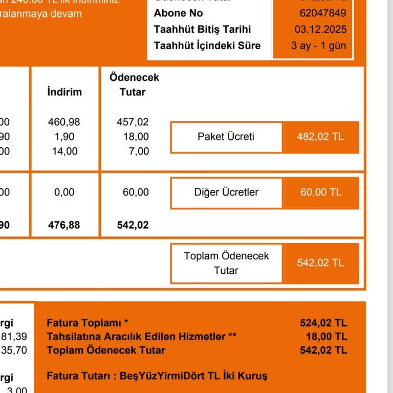 DSmart Fazla Çıkan Fatura