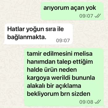 KVK Garanti Dışı Bahaneler Üreten KVKK Firması Ve Sonuçsuz Geri Gönderim