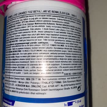 Domol Leke Çıkarıcı Renkli Çamaşırları Ağartıyor
