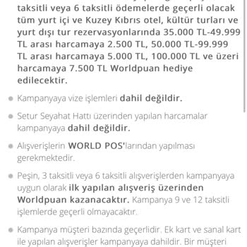 VakıfBank Setur Kampanyasından Hak Ettiğim Puanımı Yüklemedi