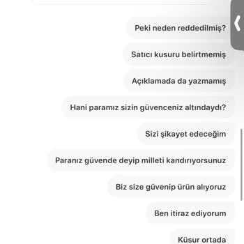 Gardrops'ta Alıcı Koruma Hizmeti Sorunu Ve İade Talebi