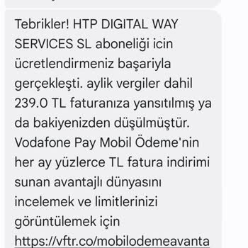 Bilgim Dışında Yapılan Ücret Kesintisi ve Abonelik Sorunu