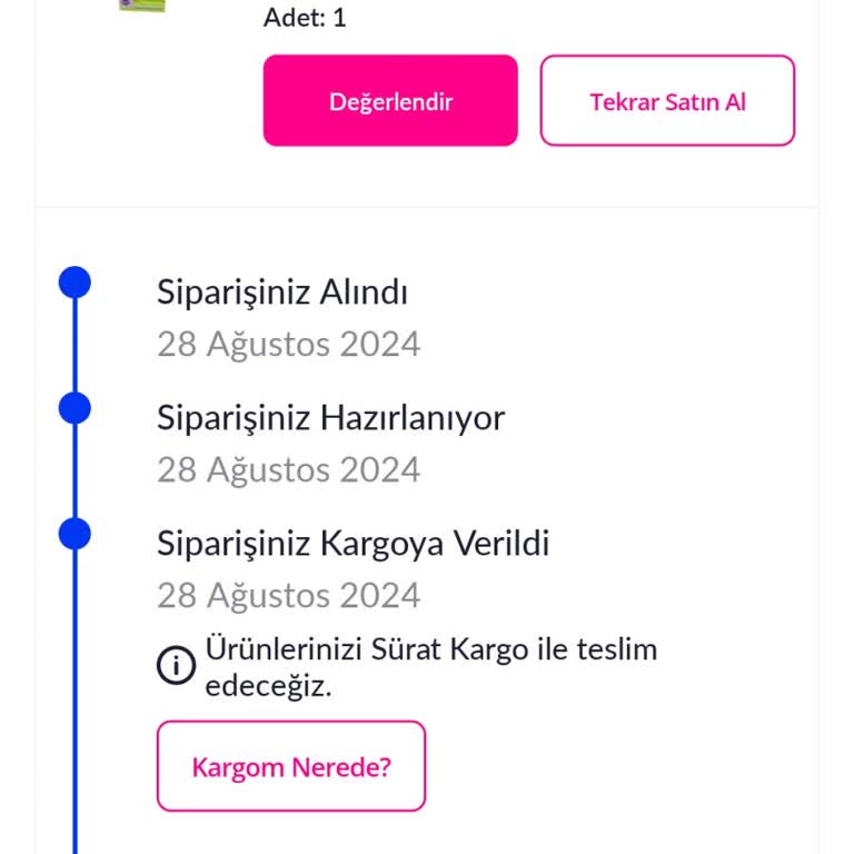 Pazarama Uygulaması Kargo Sorunu