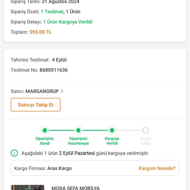 Trendyol Siparişim Bir Haftadır Ortada Yok