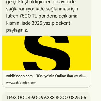 Sahibinden Param Güvende Hizmeti İle Yaşadığım Büyük Maddi Kayıp