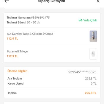 Trendyol Yemek Eksik Ürün Ve İade Sorunu Yaşadım