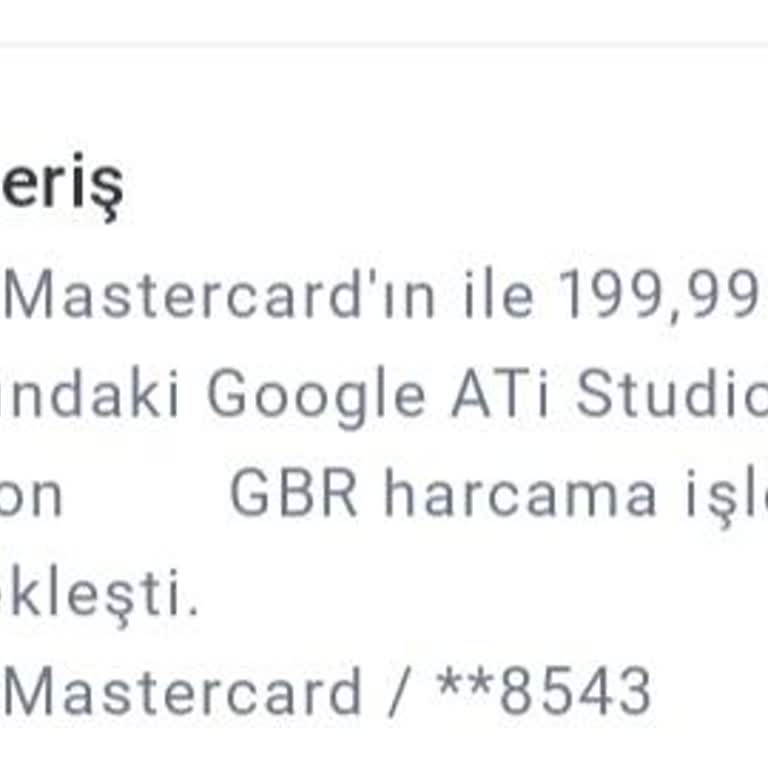 Google Ati Studio Para Çekimi